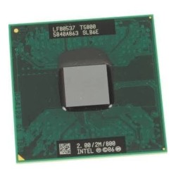 Intel dual core PENTIUM Mobile T5800 2 ghz 2MB  Socket P SLB6E