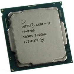 CPU INTEL Core I7-8700 3.2 GHz 6 coeurs 12 mo Socket LGA 1151 SR3QS
