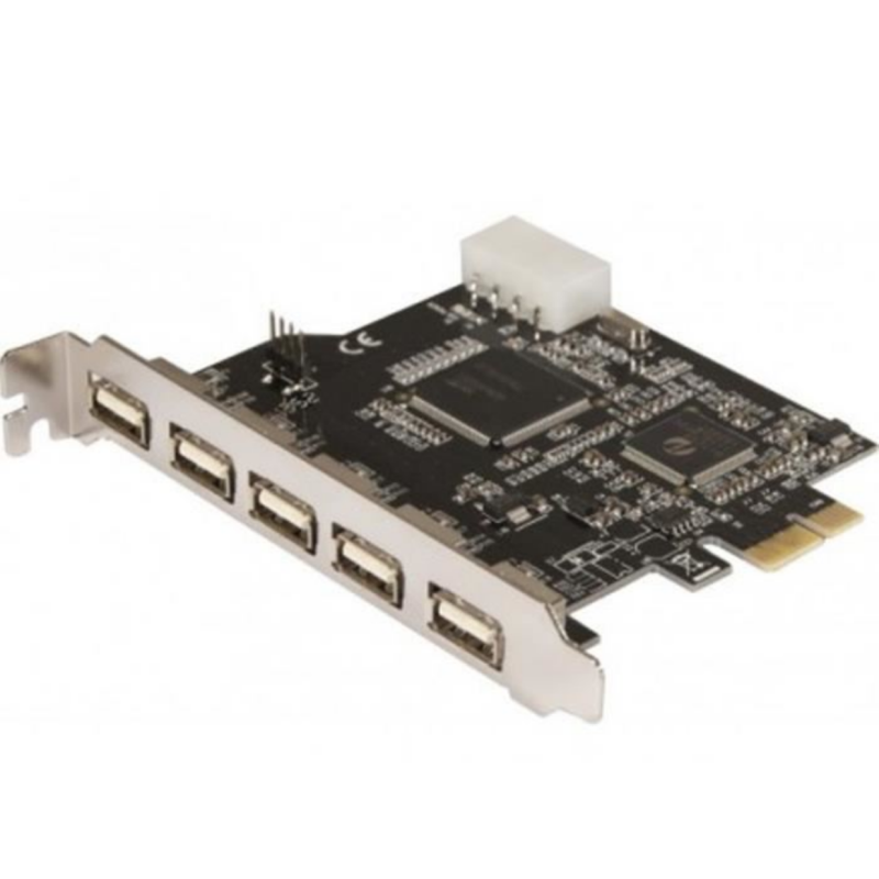 carte USB PCI Express USB 2.0 5 Ports + 1 interne