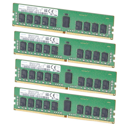 64 GO Samsung M393A2K40CB1-CRC 4x16GB DDR4-2400 PC4-19200 DDR4-2400MHz Registered ECC CL17