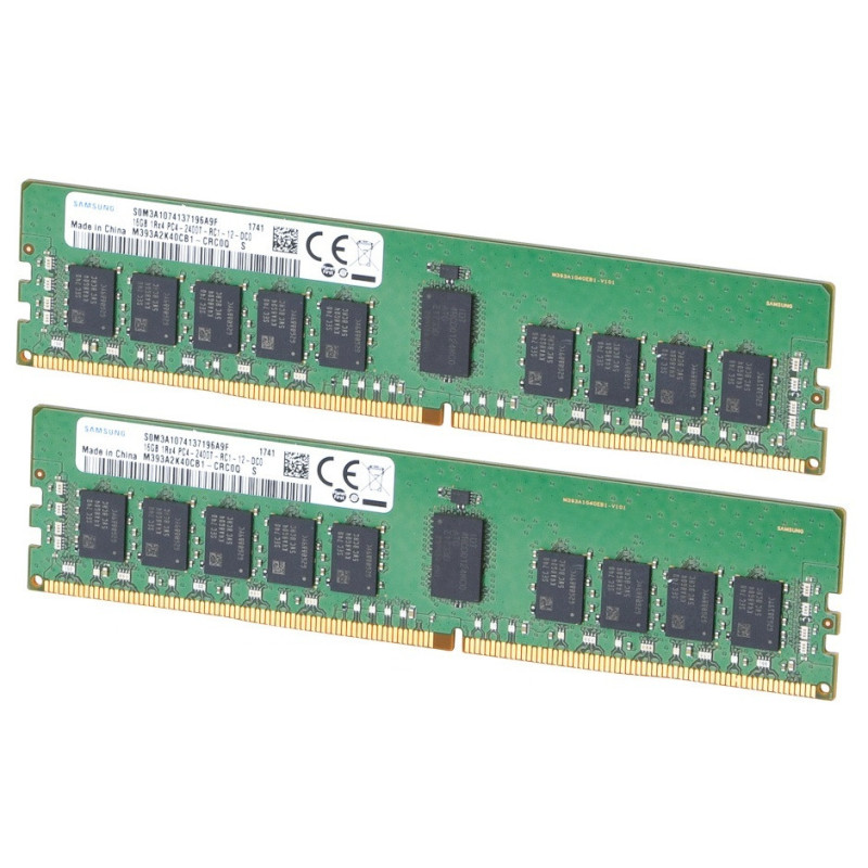 KIT 32 GO Samsung  2x16GB DDR4-2400  PC4-19200 DDR4-2400MHz Registered ECC CL17