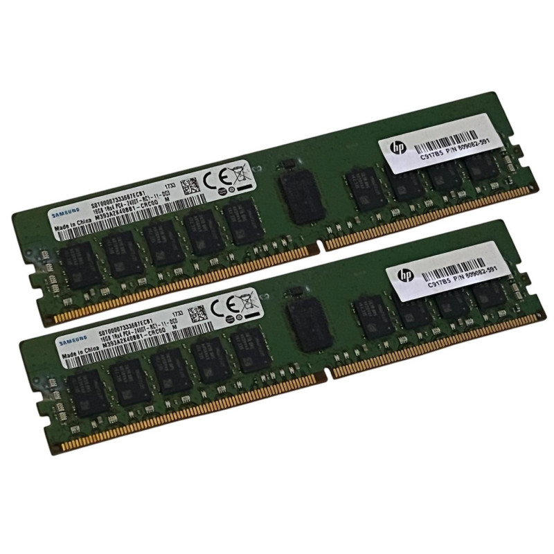 KIT 32 GO HP/SAMSUNG 2x16 Go PC4-19200 2400T CAS 17 POUR HP Z440/Z640/Z840 809082-591