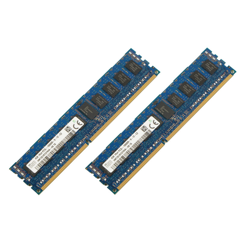 KIT 8 GO HP Hynix 2x4 GB DDR3-1333MHz HMT351R7EFR4A-H9 PC3-10600  ECC 647647-071